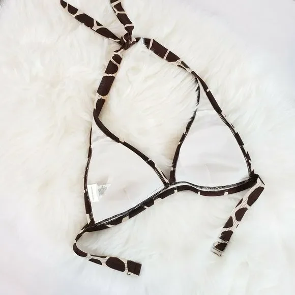 ISSAC MIZRAHI Animal Girafee Print Bra Top Size L - Picture 6 of 7